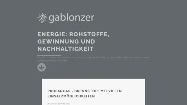 Website Screenshot: Reg. Gablonzer Genossenschaft m.b.H. - Energie: Rohstoffe, Gewinnung und Nachhaltigkeit - Date: 2023-06-22 15:11:40