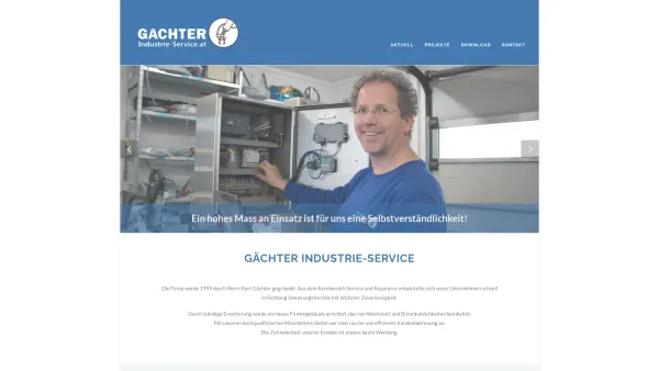 Website Screenshot: Kurt Gächter e.U. Industrie-Service - Gächter Kurt Industrie-Service für Industrie und Gewerbe - Date: 2023-06-15 16:02:34