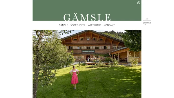 Website Screenshot: Hotel Wirtshaus zum Gämsle Fam. Kasper - Gämsle - Hotel & Wirtshaus Gämsle - Date: 2023-06-22 15:01:20