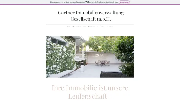 Website Screenshot: GÄRTNER IMMOBILIENVERWALTUNGS GESMBH - gaertner-immobilien - Date: 2023-06-22 15:01:20