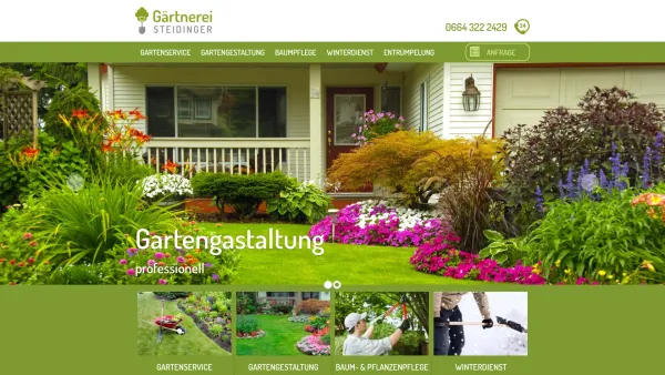 Website Screenshot: Gartengestaltung Wien günstig - Gartenservice, Gartengestaltung, Gartenpflege von Gärtnerei in Wien - Date: 2023-06-22 15:01:20