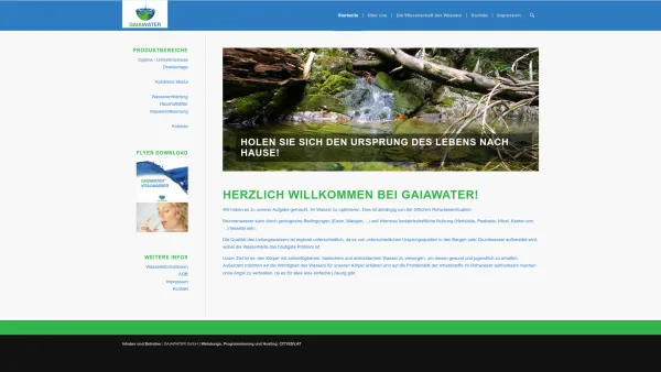 Website Screenshot: Gaiawater GmbH - GAIAWATER GmbH – Wasseraufbereitung - Date: 2023-06-15 16:02:34