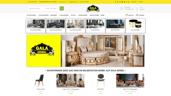 Website Screenshot: Gala Möbel - GALA MÖBEL | Günstige Möbel jetzt online bestellen. ✓Wohnzimmer ✓Polstermöbel ✓Sitzgruppen ✓Schlafzimmer ✓Betten ✓Esszimmer ✓Jugendzimmer ✓Babyzimmer ✓Wohnwände - Günstige Möbel jetzt online kaufen ✓ GALA MÖBEL - Date: 2023-06-22 15:01:20