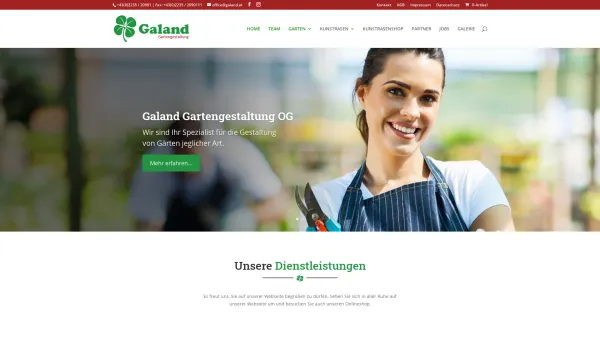 Website Screenshot: Galand Gartengestaltung OG - Galand Gartengestaltung OG | Gartengestaltung und Kunstrasen - Date: 2023-06-22 15:01:20