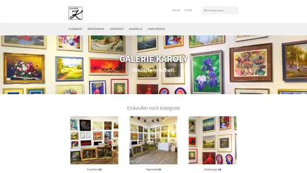 Website Screenshot: bei Galerie Karoly online! - Galerie Karoly - Galerie Karoly - Date: 2023-06-22 15:01:20