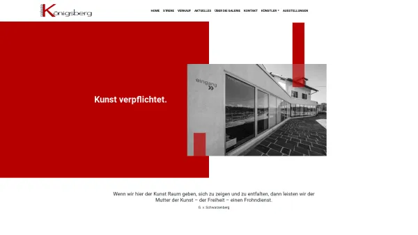 Website Screenshot: Galerie Königsberg - Galerie Königsberg - Kunst verpflichtet - Date: 2023-06-22 15:01:20