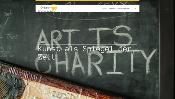 Website Screenshot: Galerie "Zu ebener Erde und im ersten Stock" - Galerie-korneuburg.at - Date: 2023-06-22 15:01:20