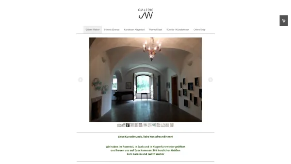 Website Screenshot: Galerie Judith Walker Schloss Ebenau Rosental Austria - Galerie Walker - Galerie Walker - Date: 2023-06-22 15:01:20