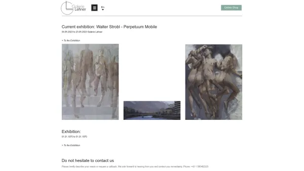 Website Screenshot: Galerie Lehner Wien - Gallery Lehner - Date: 2023-06-22 15:01:20