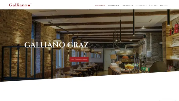 Website Screenshot: MATHI galliano ristorante caff - Ristorante | Pizzeria Galliano Graz - Date: 2023-06-22 15:01:20