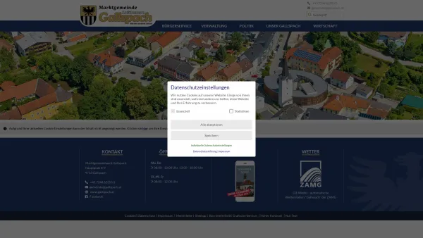 Website Screenshot: Marktgemeinde Gallspach RiS-Kommunal - Gallspach - GEM2GO WEB - Zentrum - Date: 2023-06-22 15:01:20