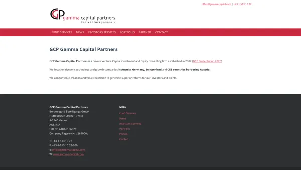 Website Screenshot: gcp gamma capital partners - GCP Gamma Capital Partners - Gamma Capital - Date: 2023-06-14 10:40:03
