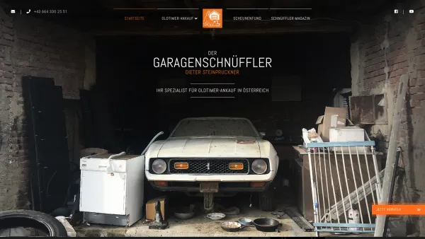 Website Screenshot: Garagenschnueffler - Oldtimer Ankauf | Der Garagenschnüffler Dieter Steinpruckner - Date: 2023-06-22 15:13:34