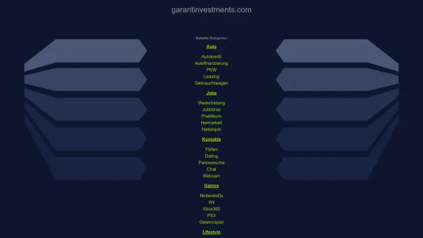 Website Screenshot: GI Versicherungs und GarantInvestments - garantinvestments.com - Informationen zum Thema garantinvestments. - Date: 2023-06-22 15:13:34