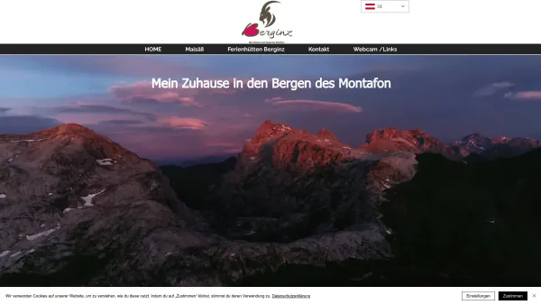 Website Screenshot: Alpenhotel Garfrescha - Ferienhütten Berginz | Garfrescha - Date: 2023-06-22 15:13:34