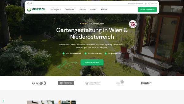 Website Screenshot: Garten-Cikan Gartengestaltungs-Gesellschaft Garten Cikan - Gartengestaltung Wien • Grünbau Barzegar - Date: 2023-06-22 15:13:34