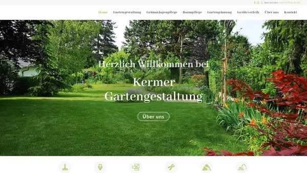 Website Screenshot: Andreas Garten Kermer - Kermer - Gartengestaltung und Gartenpflege in Wien - Date: 2023-06-22 15:13:34