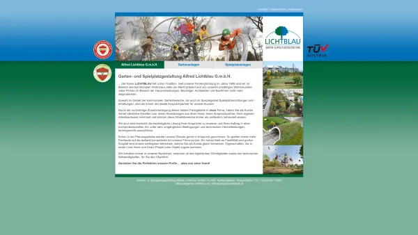 Website Screenshot: Garten und Spielplatzgestaltung Alfred Lichtblau Ges.m.b.H. - Alfred Lichtblau G.m.b.H.: Alfred Lichtblau GmbH - Date: 2023-06-14 10:40:03