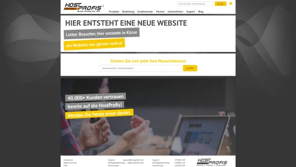 Website Screenshot: Gartengestaltung ROCK - HostProfis ISP Telekom GmbH - Date: 2023-06-22 15:13:34