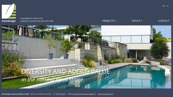 Website Screenshot: Monsberger Gartenarchitektur GmbH - Home | Monsberger Gartenarchitektur GmbH - Date: 2023-06-22 15:13:34