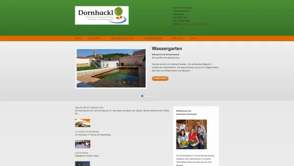 Website Screenshot: Gartenbau Dornhackl - Gärtnerei Dornhackl - Date: 2023-06-22 15:13:34