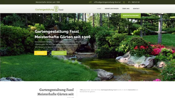 Website Screenshot: Gartengestaltung Fass - Gartengestaltung Fassl – Meisterhafte Gärten seit 1906 - Date: 2023-06-22 15:01:24