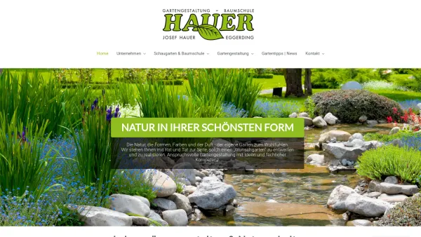 Website Screenshot: Gartengestaltung Hauer - Gartengestaltung Hauer, Gartenplanung, Baumschule, Innviertel, Oberösterreich - Date: 2023-06-22 15:01:24