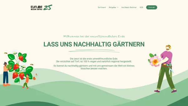 Website Screenshot: Gartenhilfe GesmbH - EUFLOR - Umweltfreundliche Erde - Date: 2023-06-14 10:40:03