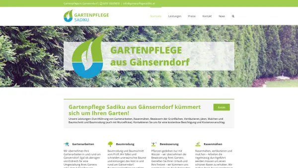 Website Screenshot: Nuran Sadiku Gartenpflege - Gartenpflege Sadiku Gänserndorf - Date: 2023-06-22 15:01:24