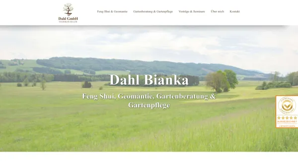 Website Screenshot: GartenRaumDahl - Dahl Bianka - Feng Shui | Gartenberatung | Coachings und Seminare - Date: 2023-06-22 15:01:24