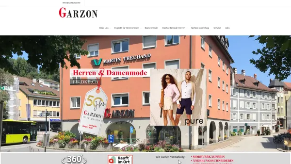 Website Screenshot: HerzlichGarzon Herren und Damenmode - Garzon Moden: Home - Date: 2023-06-22 15:01:24