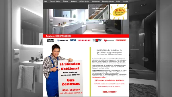 Website Screenshot: Gas-Zentrum - GAS ZENTRUM Ihr Gas - Wasser - Heizung Installateur - Date: 2023-06-26 10:26:21