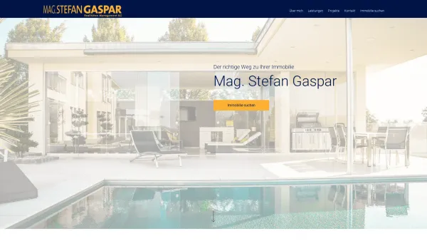 Website Screenshot: Gaspar Realitäten Management KEG - Immobilien mieten oder kaufen - Mag. Stefan Gaspar, Graz - Date: 2023-06-22 15:01:24