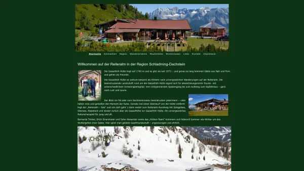 Website Screenshot: Gasselhöh´Hütte Reiteralm - Winterurlaub auf der Reiteralm – Skiurlaub, Preunegg Jet, Steiermark, Österreich - Date: 2023-06-15 16:02:34