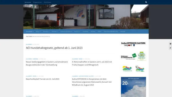 Website Screenshot: Gemeindeamt d Marktgemeinde  Marktgemeinde Gastern -- - Gastern – Eine Region im Waldviertel - Date: 2023-06-22 15:01:25