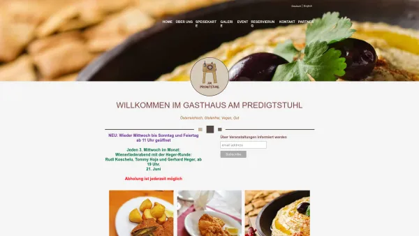 Website Screenshot: Gasthaus am Predigtstuhl - HOME - Date: 2023-06-14 10:40:03