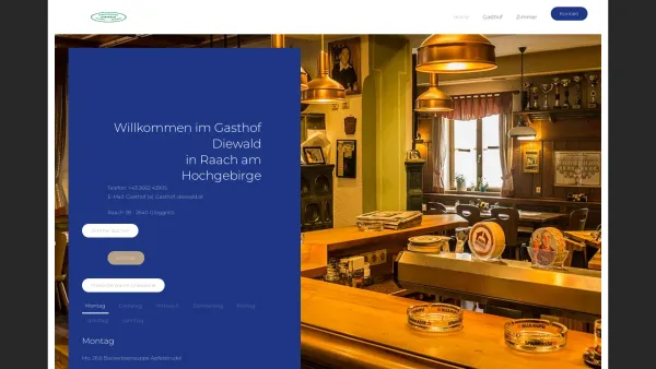 Website Screenshot: Gasthof - Waldpension - Hausbrauerei Diewald - Home - Date: 2023-06-22 15:11:46