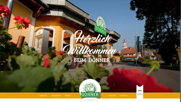Website Screenshot: Gasthof Donner - Gasthof Donner - Date: 2023-06-22 15:11:46