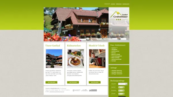 Website Screenshot: Gasthof-Pension Grabenbauer "Zur Brücke" - gasthof-grabenbauer.at - Date: 2023-06-22 15:11:46