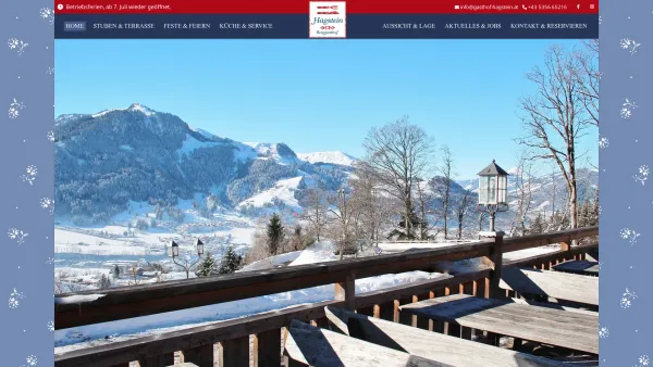 Website Screenshot: Gasthaus Kitzbühel Gasthof Hagstein - ▷ Berggasthof Tirol ⇒ Kitzbühel - Gasthof Hagstein - Date: 2023-06-22 15:11:46