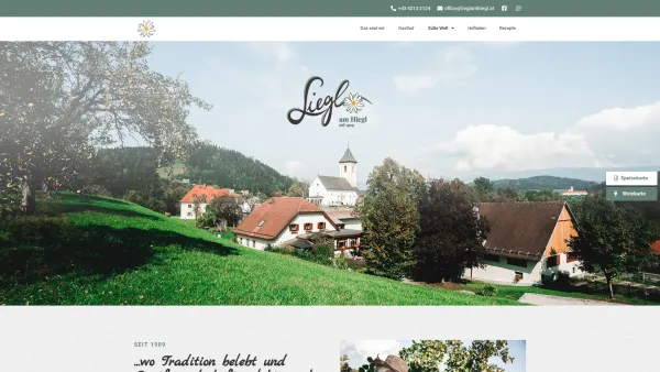 Website Screenshot: Gasthof Liegl - Restaurant & Gasthof | St. Georgen am Längsee | Liegl am Hiegl - Date: 2023-06-22 15:11:47