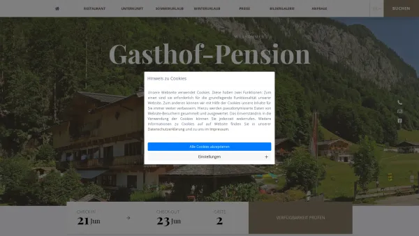 Website Screenshot: Gasthaus-Pension Lohfeyer - | Gasthof-Pension Lohfeyer - Date: 2023-06-22 15:11:47