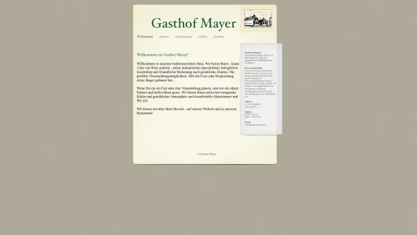 Website Screenshot: Gasthof Mayer! - Gasthof Mayer - Date: 2023-06-22 15:11:47