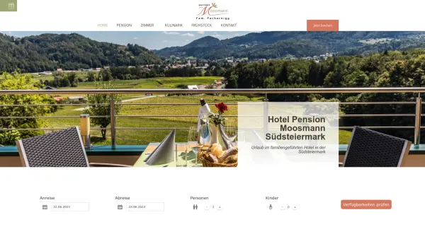 Website Screenshot: Gasthof - Restaurant Moosmann - Homepage - Gasthof zum Moosmann • Familie Pachernigg • Südsteiermark - Date: 2023-06-22 15:11:47