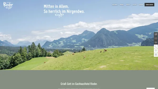 Website Screenshot: Gasthof und Hotel Rieder Jenbach - Entdecken Sie das Hotel & Restaurant Rieder am Achensee in Tirol - Date: 2023-06-14 10:40:06