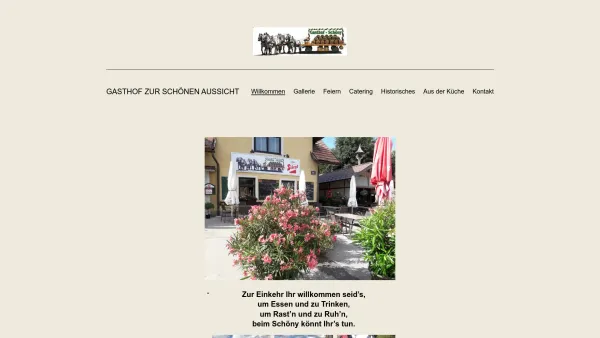 Website Screenshot: Gasthaus Zur schönen Aussicht - Gasthof zur schönen Aussicht - Date: 2023-06-22 15:11:47
