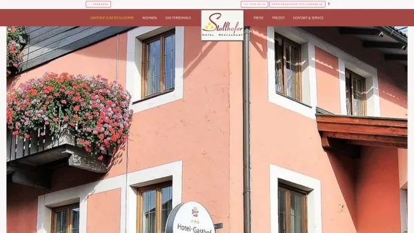 Website Screenshot: Gasthof zum Stollhofer - Gasthof zum Stollhofer, Inzing - Ferienregion Innsbruck und seine Feriendörfer - Date: 2023-06-22 15:11:47