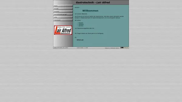Website Screenshot: Lair Alfred Gastro-Kälte-Klimatechnik - Gastrotechnik - Lair Alfred - Date: 2023-06-22 15:01:28