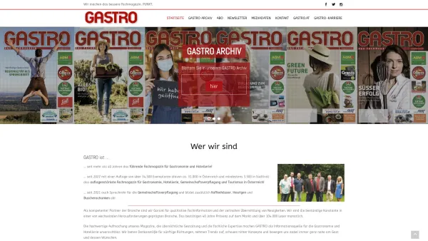 Website Screenshot: GASTRO - Das Fachmagazin - GASTRO das Fachmagazin - für die Gastronomie und Hotellerie - Date: 2023-06-15 16:02:34