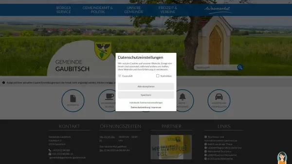 Website Screenshot: Gemeindeamt Gemeinde Gaubitsch - Gaubitsch - GEM2GO WEB - Home - Date: 2023-06-22 15:01:28